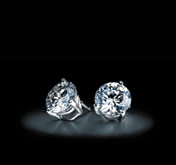diamond earstuds, diamond earrings